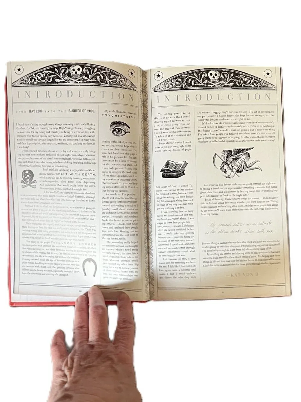 The Tattoo Chronicles by Kat Von D with Sandra Bark, Hardcover